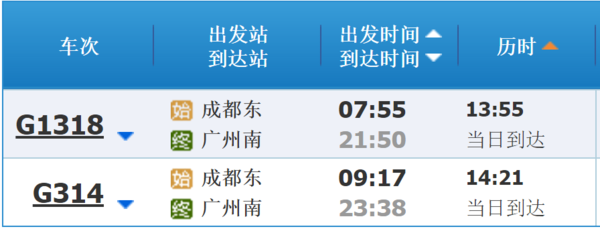 从成都到广州有没有高铁_360问答