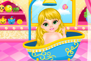 长发小公主爱洗澡,长发小公主爱洗澡小游戏,3