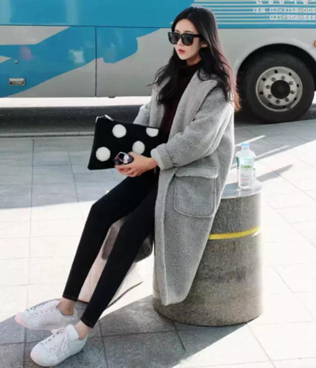 学习服装搭配矮个子女生冬天大衣穿衣搭配小技