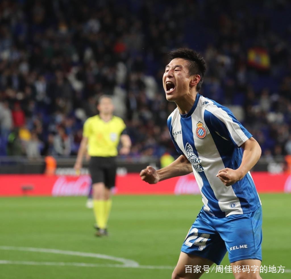 武磊侧身凌空迎西甲生涯第2球!西班牙人1-1塞