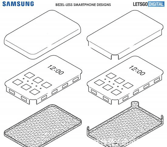 三星新专利曝光! 真正的无边框智能手机, 机身