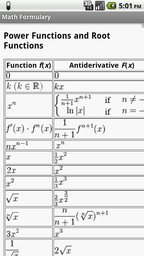 数学公式 Math Formulary截图8