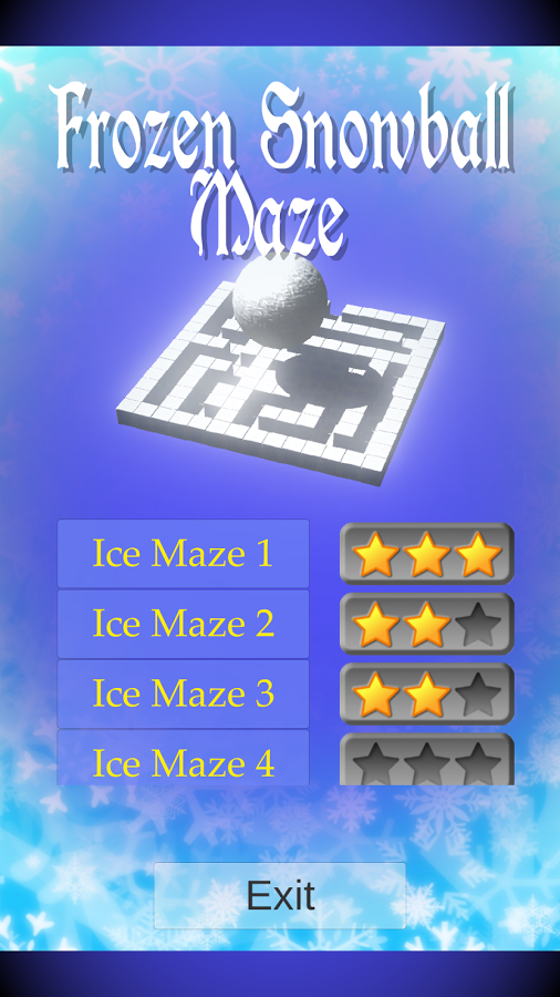 Frozen Snowball Maze截图1