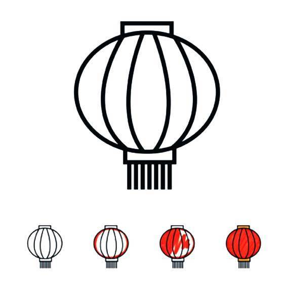 新年灯笼简笔画怎么画