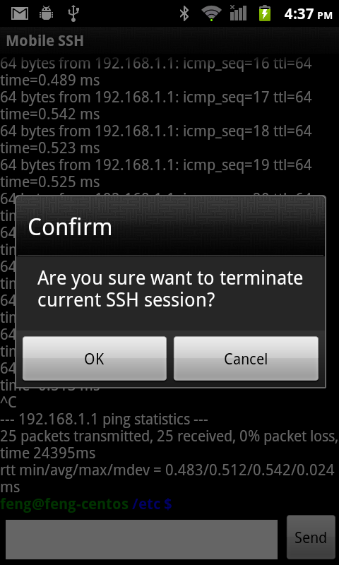 Mobile SSH (Secure Shell)截图15