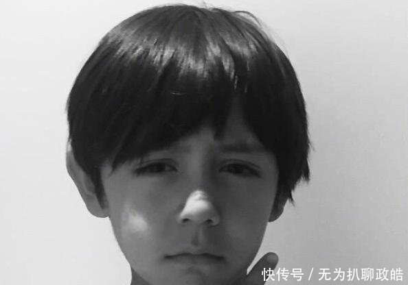 刘烨8岁儿子帅过分! 混血基因强大五官精致, 但