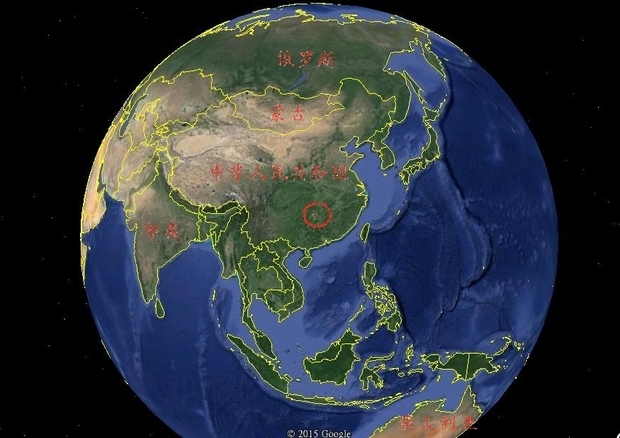 湖南省永州市在地球仪上的什么地方,东经多少度,北纬多少度