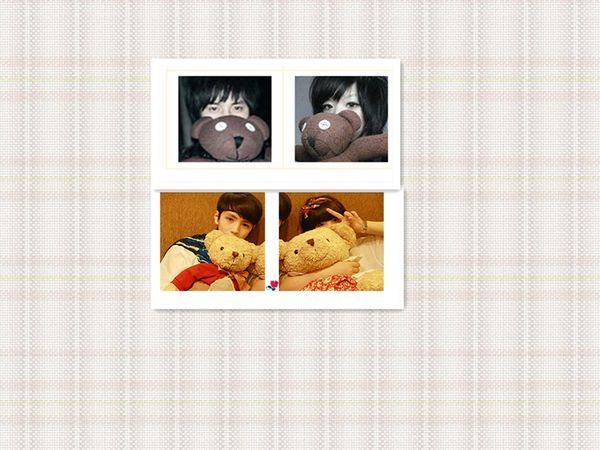 找一对情侣头像,是小熊的,男小熊穿着蓝色条纹