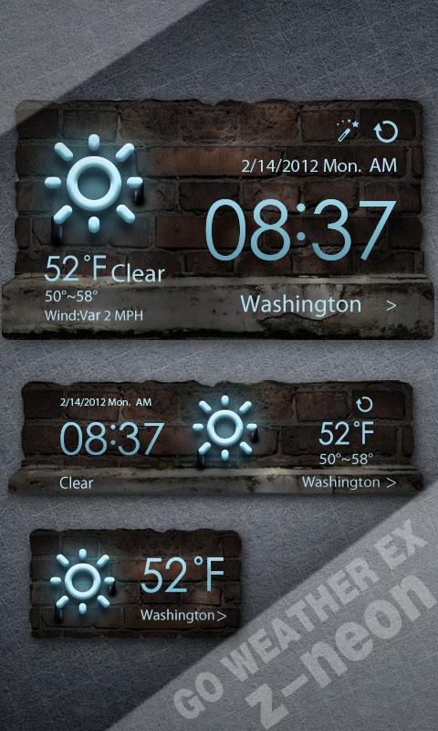 Z Neon Style GO Weather EX截图4