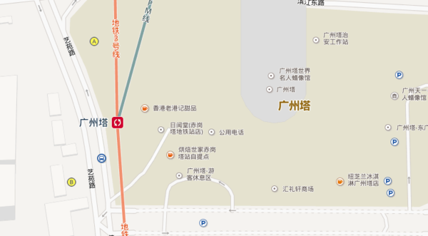 从珠江新城地铁站哪个出口出站后,怎样走去去