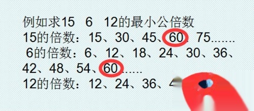 三个数的最小公倍数怎么求?