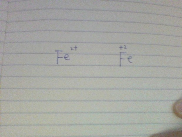 元素化合价数字与符号在前在后的各自意义是什
