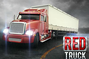 红色大卡车停车,红色大卡车停车小游戏,360小