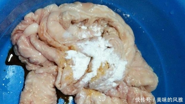 肥肠v肥肠很麻烦?大厨教你一招,10分钟就搞定,羊肚菌小孩子图片