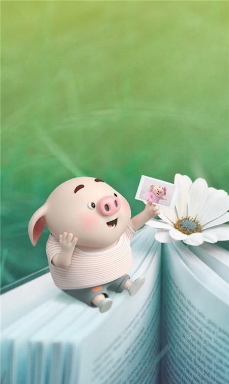 2019猪年可爱透明皮肤大图高清版 卡通版小猪