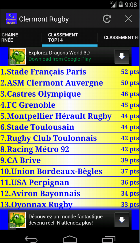 Clermont RUGBY截图5