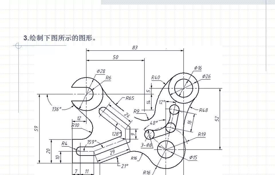 CAD绘制复杂平面图形的方法和技巧!手把手一