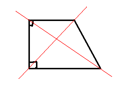 怎样把一个直角梯形一条线分成两个三角形?