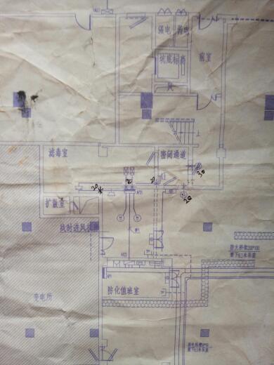 这是人防防空地下室的一部分图纸,密闭通道的