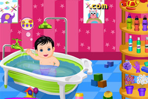 给宝宝洗澡,给宝宝洗澡小游戏,360小游戏-360