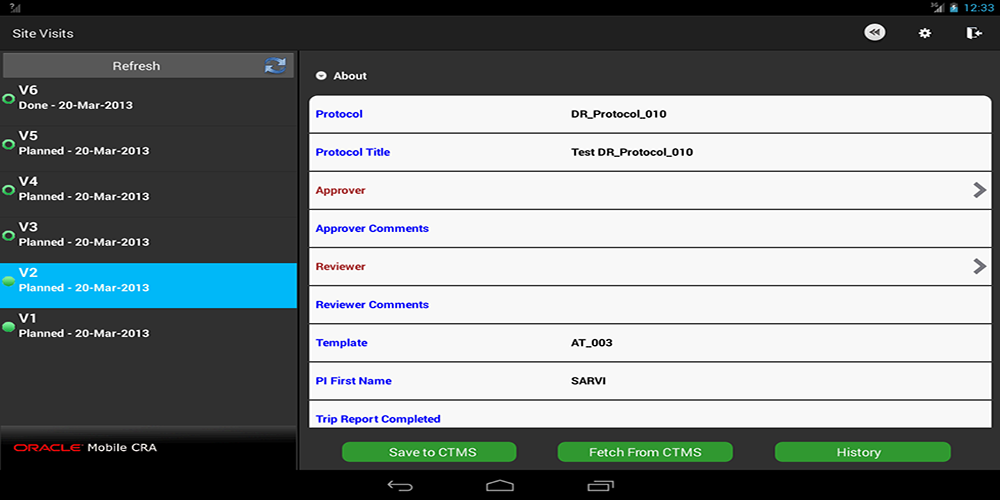 Oracle Mobile CRA截图2