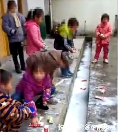 贫困县小学生将免费校方倒进水沟引v校方,牛奶巷小学百岁坊图片