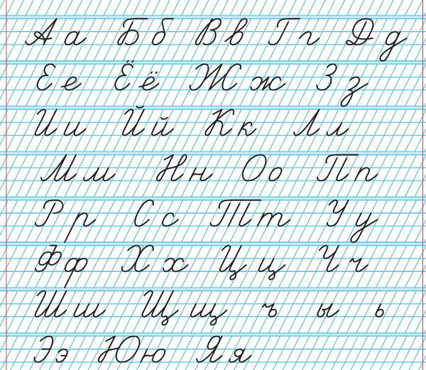 请教下,在书写俄语的时候,都是按这种写吗,还是