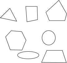 平面几何图形简笔画五边形简笔画平面图形简笔画圆柱竖切一刀能成什么