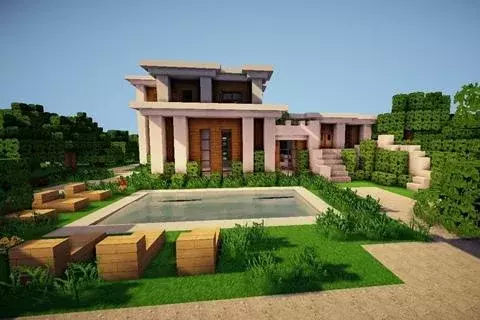 Minecraft木制别墅 别墅图片