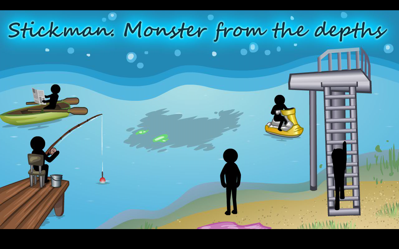 Stickman Monster from the Deep截图1