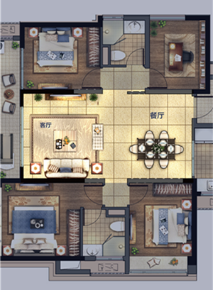 以空间尺度重构美好生活 不得不看的绿城128㎡\"魔法空间\"