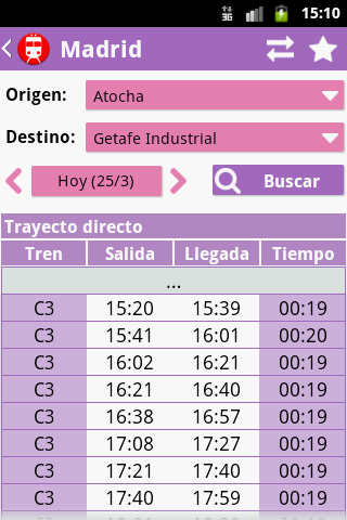 Horarios de tren截图2