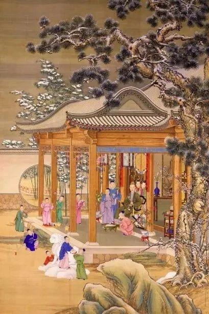 福羲国际展览艺术馆:高清古画局部放大后,局部细节鉴赏
