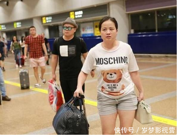 岳云鹏与妻子郑敏现身,网友:这体型脸型,真是夫