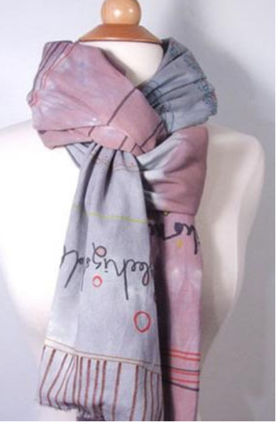 长围巾的各种围法新潮系法图解:[1]8型结