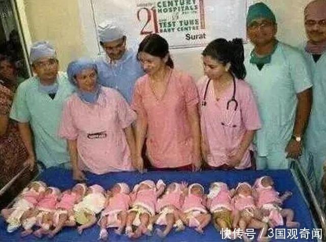 奇迹,印度孕妇一口气生下11个婴儿,累坏了整个