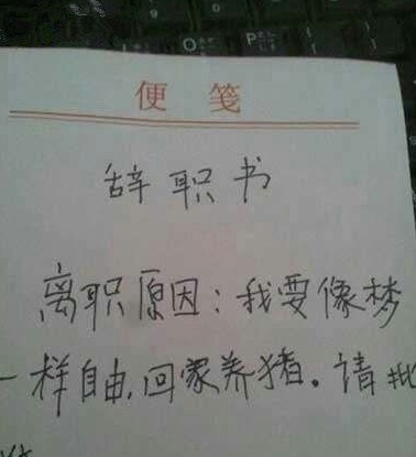 辞职信怎么写最简单