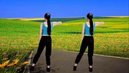 动感DJ，肩颈腰腹《健身操》背面演示