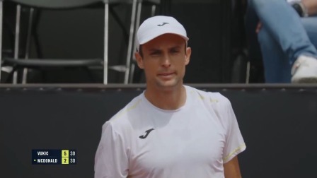 2024ATP250里昂站 男单第一轮 武基奇VS麦克唐纳 【全场回放】武基奇2-0麦克唐纳 2024ATP250里昂站 男单第一轮
