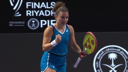 【全场回放】詹皓晴/库德梅托娃2-1埃拉尼/鲍里妮 WTA年终总决赛 小组赛