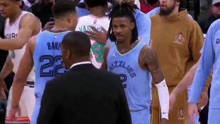 NBA热辣资讯 莫兰特率领灰熊战胜马刺稳居西部第三！这样下去能拿MVP不？
