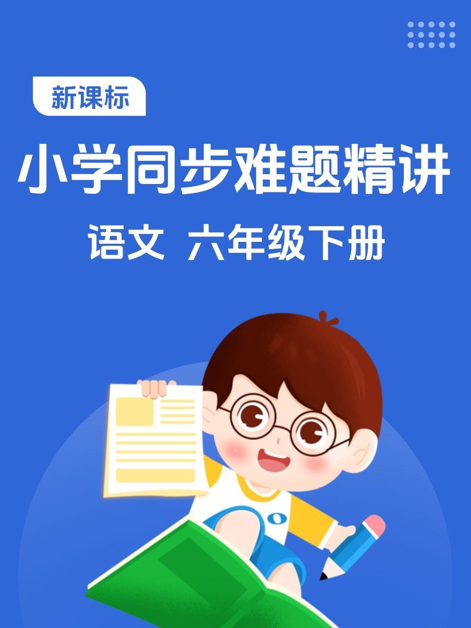 新课标 小学同步难题精讲 语文 六年级下册