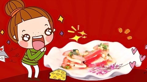 海豚波波聚乐部 波波亲子美食 营养美味 番茄奶酪配菠菜青酱