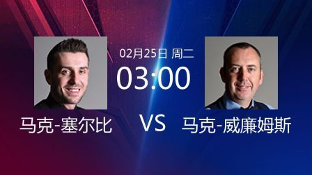 2020斯诺克冠军联赛 2020斯诺克 马克-塞尔比VS马克-威廉姆斯