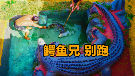 荒野建造者 第二季 荒野偶遇几条走失小鳄鱼，兄弟俩为小鳄鱼“造妈妈”