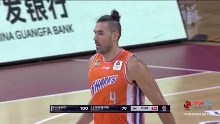 CBA 18/19赛季 江苏VS上海第四节：吴冠希勇不可挡，江苏最终杀死比赛悬念