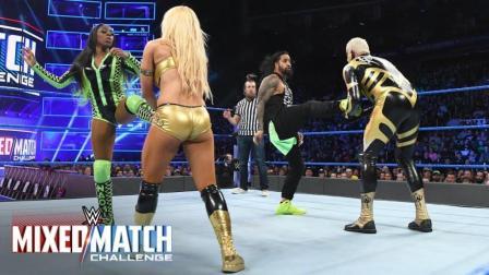 WWE混双挑战赛 【WWE混双挑战赛第一季】第四场: “玫瑰金”组合vs夫妻档