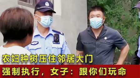 品人生百味第二季 农妇种树压住邻居大门，法警上门强制执行，女子：跟你们玩命