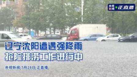 辽宁沈阳遭遇强降雨 抢险排涝工作进行中