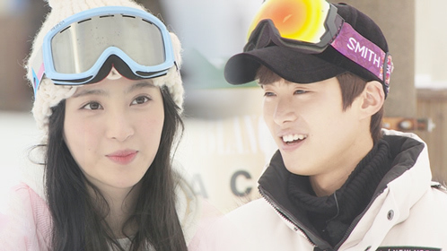 糖果夫妇滑雪场甜蜜初遇